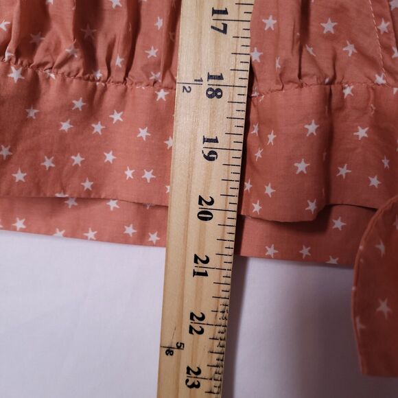 Madewell Top Womens Medium Wrap Star Print Cotton - Picture 7 of 11